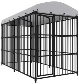 vidaXL Κλουβί Σκύλου Εξωτερικού Χώρου 300x150x210 εκ. με Στέγαστρο