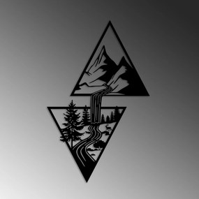 Decorative Metal Wall Accessory Cassade Black