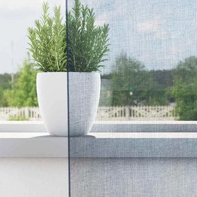 Κουρτίνες Voile με βρόχους 2 τεμάχια Μπλε Ρουά 140x245 εκ. - Μπλε