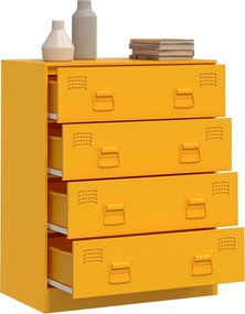vidaXL Ντουλάπι Μουσταρδί 67x39x83 εκ. από Ατσάλι