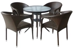 Σετ τραπεζαρίας 5 τμχ. 290-4125В, 75x75 εκ., Genomax Genom1219921128