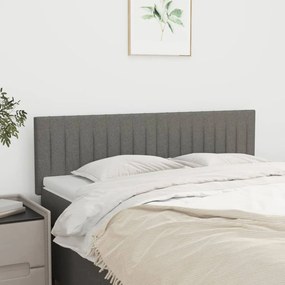 vidaXL Κεφαλάρια Σκ. Γκρι 144x5x78/88 εκ. Ύφασμα