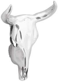Μαύρος ταύρος Ασημί 34 x 13 x 53 εκ. Αλουμίνιο
