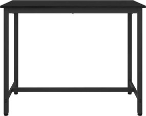 vidaXL τραπέζι Μαύρη Οξυά 100 x 50 x 76,5 εκ.
