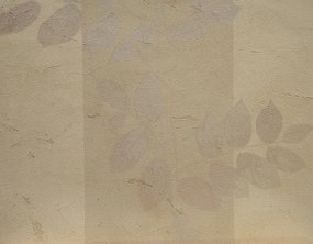 DOUBLE SIZE Ταπετσαρία με ρίγα και φύλλα  προσφοράς 13371