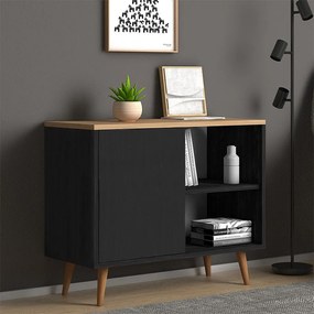 Μπουφές Luce 0243426 80x35x66cm Black Αntique - Oak