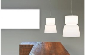 Κρεμαστό Φωτιστικό Οροφής LED 19,2W Up Down Dimmable Triac Φυσητό Γυαλί Bloom S5 Prandina -1A43000413001-Λευκό 1A43000413001