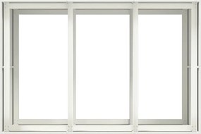 vidaXL Ζαρντινιέρα Λευκή 120x80x80 εκ. από Χάλυβα