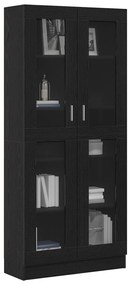 vidaXL Βιβλιοθήκες 2 τμχ Μαύρη Δρυς 82,5x30,5x185 εκ - Επεξεργασμένο Ξύλο