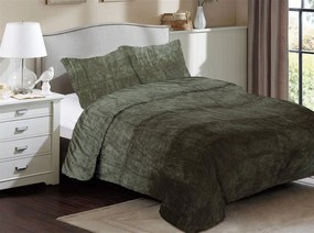 Κουβέρτα Coral Fleece Υπέρδιπλη 220x240εκ. Solid 07 Olive DimCol 33422524005