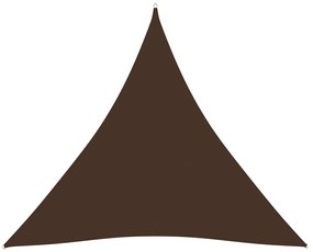 Πανί Σκίασης Τρίγωνο Καφέ 4 x 4 x 4 μ. από Ύφασμα Oxford
