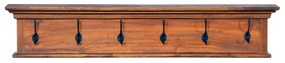 vidaXL Κρεμάστρα Τοίχου 100 x 10 x 20 εκ. από Μασίφ Ξύλο Teak