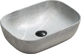Mexen Rita επιτραπέζιος νιπτήρας 45 x 32 cm, γκρι πέτρα - 21084596