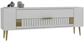 Έπιπλο Τηλεόρασης Retrolp 475OLV2947 120x26,4x48,2cm White-Gold