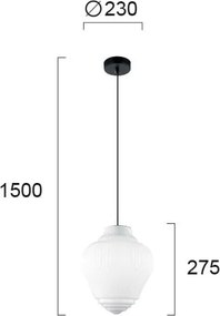 Φωτιστικό Οροφής Μονόφωτο Viokef Boho 4187800