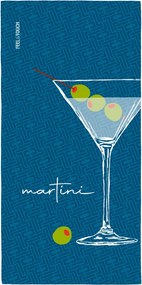 Πετσέτα Θαλάσσης 2 Όψεων (80x160) Feel & Touch Drinks Martini