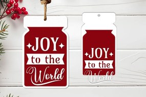 Σετ των 2 Intra απο ξύλο plywood 3mm-4mm πάχος - Χριστουγεννιάτικη ετικέτα Lasercut - Χριστουγεννιάτικη πινακίδα Δίασταση 30x20 cm INTRAFABR-125345281