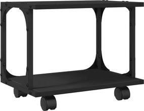 vidaXL Βάση Εκτυπωτή 2 Επιπέδων Μαύρη 41x28x33,5 εκ Επεξεργασμένο Ξύλο