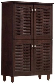 ΠΑΠΟΥΤΣΟΘΗΚΗ-ΝΤΟΥΛΑΠΙ KABIRA 4 ΠΟΡΤΕΣ HM2210.01 WENGE 77Χ34Χ123εκ.