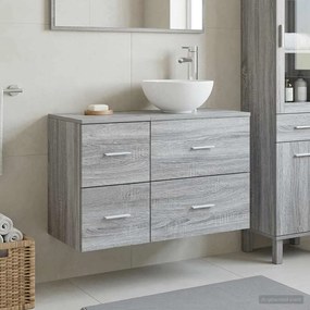 vidaXL Σετ Επίπλων Μπάνιου 2 pcs Γκρι Sonoma Επεξεργασμένο Ξύλο