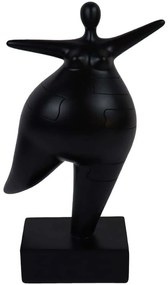 Διακοσμητική Φιγούρα Kelda 029694 16x10x27cm Black Πολυρεσίνη
