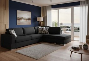 Γωνιακός καναπές Must-Αριστερή-275φ 210β εκ.-Μαύρο