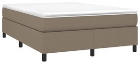 vidaXL Πλαίσιο Κρεβατιού Boxspring Taupe 140x200 εκ. Υφασμάτινο