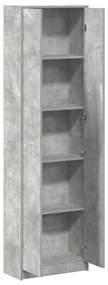 vidaXL Ντουλάπι Γκρι σκυροδέματος 55 x 25 x 189 εκ. Επεξεργασμένο ξύλο