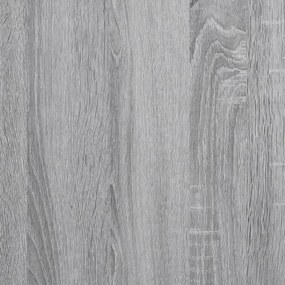Ντουλάπι Μπάνιου Γκρι Sonoma 33x33x120,5 εκ. Επεξεργασμένο Ξύλο - Γκρι
