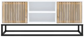 vidaXL Έπιπλο Τηλεόρασης Λευκό 105x30x45 εκ. Επεξεργασμένο Ξύλο/Σίδερο