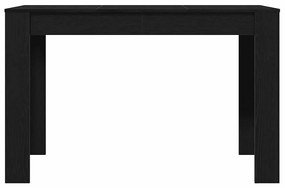 vidaXL Τραπεζαρία Μαύρο Δρυς 120 x 60 x 76 εκ. από Επεξεργασμένο Ξύλο