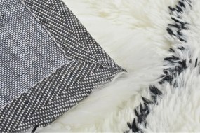 Χαλί DKD Home Decor 160 x 230 x 5 cm πολυεστέρας Λευκό Ρόμπος