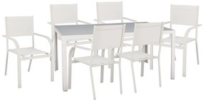 ΣΕΤ ΤΡΑΠΕΖΑΡΙΑΣ 7 ΤΜΧ ΛΕΥΚΟ ΠΑΓΟΥ ΤΡΑΠΕΖΙ 150X90 ΚΑΙ ΠΟΛΥΘΡΟΝΑ TEXTLINE FB911523.03 9997965