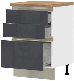 Επιδαπέδιο ντουλάπι Trinity R60-3M BOX-Anthraki Gualistero - 60.00Χ58.00Χ90.50cm