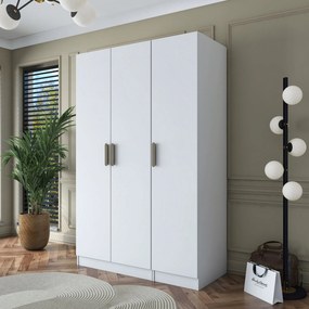 Ντουλάπα Λευκό BRATRIS 135x57.5x210