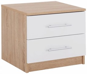 Κομοδίνο HM2220.06 48x40,5x41,5cm Sonama - White Μελαμίνη