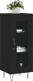 vidaXL Ντουλάπι Μαύρο 34,5 x 34 x 90 εκ. από Επεξεργασμένο Ξύλο
