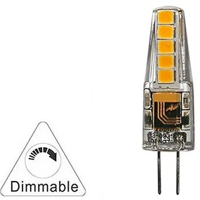 Adeleq Λάμπα Led Σιλικόνης Smd G4 2.5W 12Vac-Dc Ντιμαριζόμενο Λευκό 13-092519