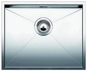 Blanco Zerox 550-U Inox Λείος Νεροχύτης Υποκαθήμενος με 1 Γούρνα 59x44 cm