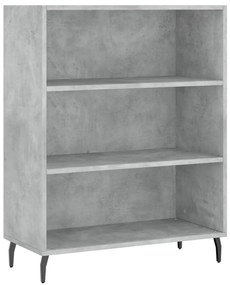 vidaXL Ντουλάπι Γκρι Σκυροδέματος 69,5x34x180 εκ. Επεξεργασμένο Ξύλο