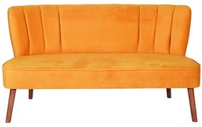 Καναπές Διθέσιος Moon River 558ZEN1247 140x71x78cm Orange