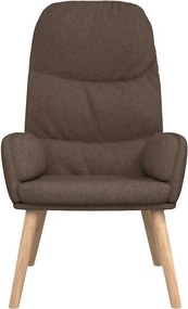vidaXL Πολυθρόνα Relax Taupe Υφασμάτινη με Σκαμπό