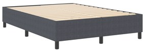 vidaXL Κρεβάτι με Σπλίτ Μαξιλάρι Σκούρο Γκρι 140x200 εκ. Υφάσματος Κοτλέ
