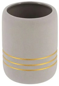 Ποτήρι Μπάνιου 06.61100180 Grey-Gold Ceramic