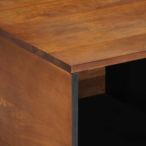vidaXL Τραπεζάκι σαλονιού καφέ μελί 80 x 50 x 40 cm Μασίφ ξύλο μάνγκο