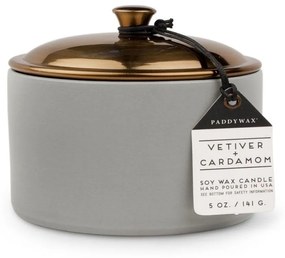 Κερί Σόγιας Αρωματικό Hygge Vetiver And Cardamom 141gr Σε Κεραμικό Δοχείο Με Καπάκι Paddywax Soy Wax