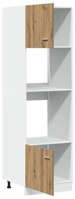 vidaXL Ντουλάπι Μικροκυμάτων "Lyon" Δρυς Artisan 60x57x207 εκ. από Τεχνητό Ξύλο