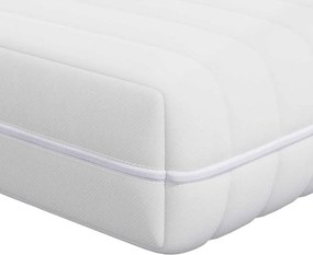 vidaXL Στρώμα Λευκός 70 x 140 cm Τσέπες ελατηρίων