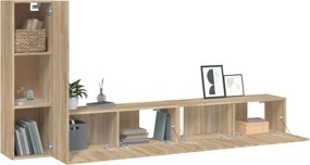vidaXL Σετ Επίπλων Τηλεόρασης 3 Τεμαχίων Sonoma Δρυς Επεξ. Ξύλο