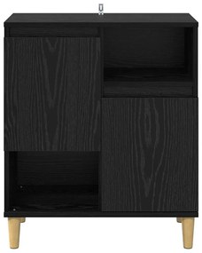 vidaXL Πλαϊνό γραφείο Μαύρη δρυς 35 x 60 x 70 εκ Επεξεργασμένο ξύλο